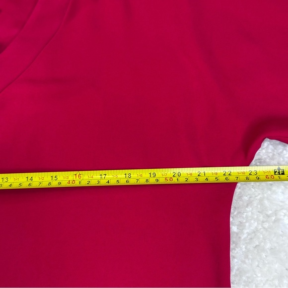 NWT Trina Turk Delia Red V-Neck Dress Large - Picture 10 of 12